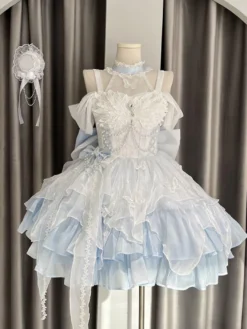 Robe Sweet Lolita en polyester sans manches