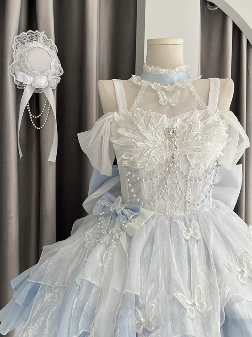 Robe Sweet Lolita en polyester sans manches