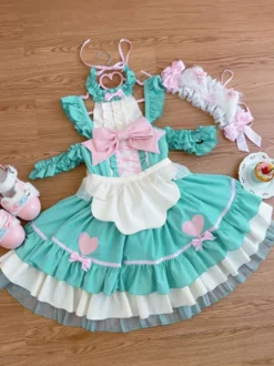 Robe Sweet Lolita en polyester sans manches