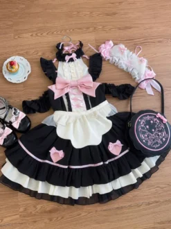Robe Sweet Lolita en polyester sans manches