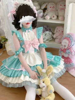 Robe Sweet Lolita en polyester sans manches
