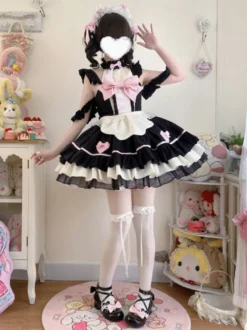 Robe Sweet Lolita en polyester sans manches