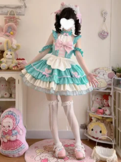 Robe Sweet Lolita en polyester sans manches