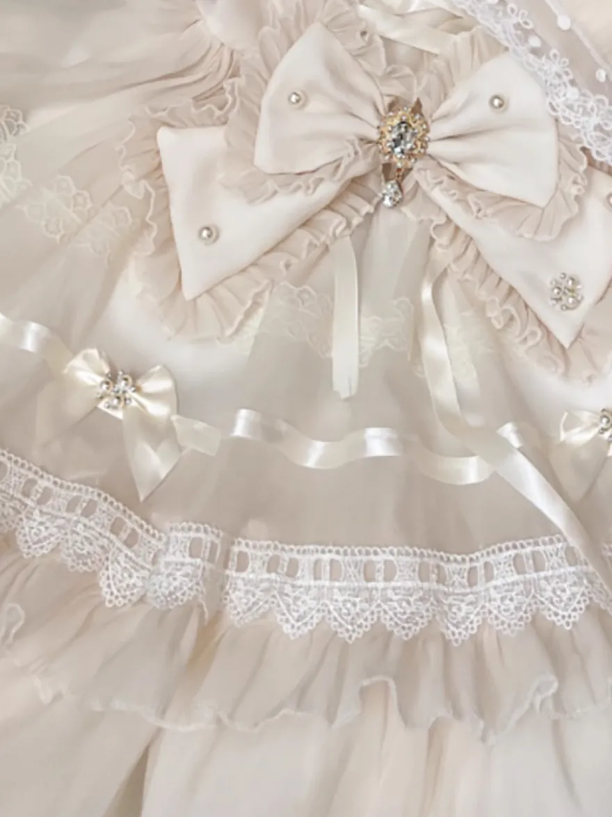 Robe Sweet Lolita en polyester à manches courtes