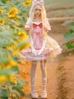Robe Sweet Lolita à manches courtes Robe Sweet Lolita