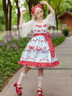 Robe Sweet Lolita Noeuds en polyester Bowknot Robe Sweet Lolita