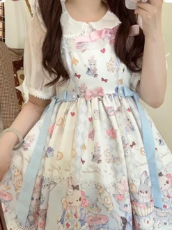Robe Sweet Lolita Pull sans manches en polyester Robe Sweet Lolita