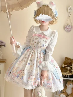 Robe Sweet Lolita Pull sans manches en polyester Robe Sweet Lolita