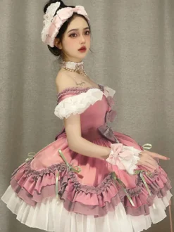 Robe Sweet Lolita Robe à manches courtes en polyester