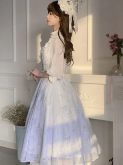 Robe Sweet Lolita Robe manches 3/4 en polyester Robe Sweet Lolita