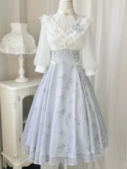 Robe Sweet Lolita Robe manches 3/4 en polyester Robe Sweet Lolita