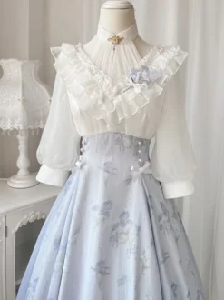 Robe Sweet Lolita Robe manches 3/4 en polyester Robe Sweet Lolita
