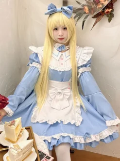 Robe Sweet Lolita Robe à manches longues en polyester