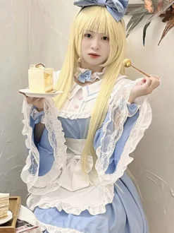 Robe Sweet Lolita Robe à manches longues en polyester