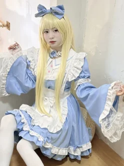 Robe Sweet Lolita Robe à manches longues en polyester