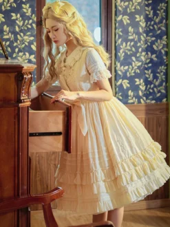 Robe Sweet Lolita Robe pull sans manches en polyester
