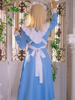 Robe Sweet Lolita Robe à volants en polyester à manches longues