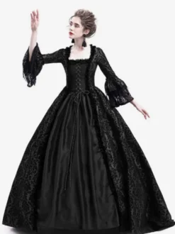 Robe Victorienne médiévale victorienne Robe Rococo Robe Marie Antoinette Opéra Costume Rétro Déguisements Halloween