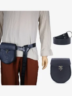 Sac Accessoires De Costume Steampunk Noir Rétro Vintage Hommes