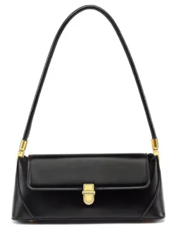 Sac Baguette en similicuir pour femme sac à bandoulière fin 2026