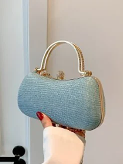 Sac à bandoulière avec serrure en strass sac à main de fête exquis avec chaîne pour femmes 2026