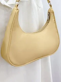 Sac à bandoulière décontracté en nylon avec chaîne en acrylique pour femme 2026