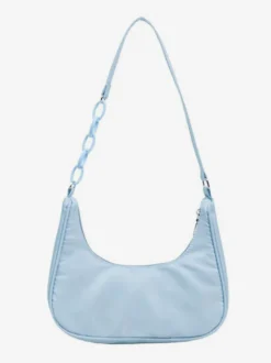 Sac à bandoulière décontracté en nylon avec chaîne en acrylique pour femme 2026