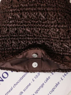 Sac bandoulière seau en raphia épais bandoulière ajustable en similicuir sac à main tissé