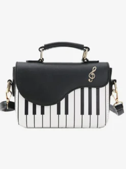 Sac doux Lolita épaule Noir Sac en cuir Synthétique Lolita Accessoires Déguisements Halloween