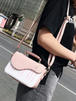 Sac doux Lolita épaule Noir Sac en cuir Synthétique Lolita Accessoires Déguisements Halloween
