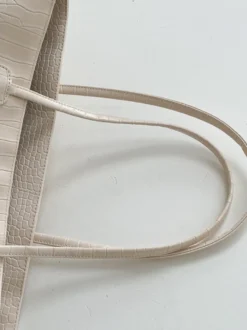 Sac fourre-tout à motif crocodile en similicuir grande capacité pour femme 2026