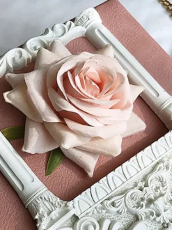 Sac gothique Lolita avec chaînes roses et perles appliquées sac à main en cuir PU accessoires Lolita
