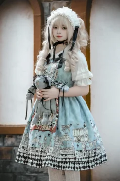 Sac gothique Lolita avec nœuds en Spandex blanc sac à bandoulière en dentelle et fibre de Polyester accessoires Lolita