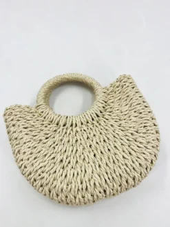 Sac à main en paille pour femme idéal pour les vacances ou la plage 2026