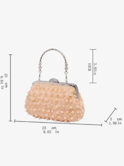 Sacs à main de mariage Accessoires de mariage Sac à main de mariée Fleurs plissées