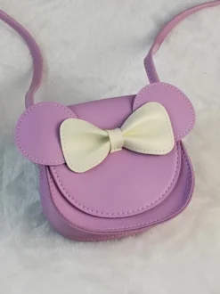 Sac Sweet Lolita en cuir PU rouge avec nœuds sac bandoulière en cuir PU accessoires Lolita