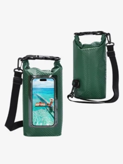 Sac étanche à double compartiment avec fenêtre transparente pour téléphone à l'avant
