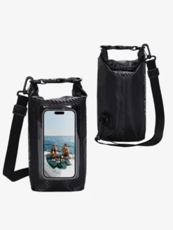 Sac étanche à double compartiment avec fenêtre transparente pour téléphone à l'avant