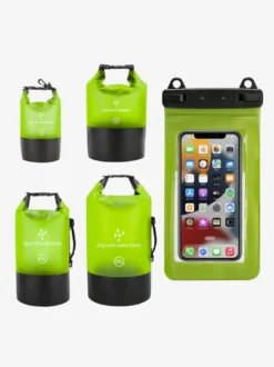 Sac étanche 2 en 1 à fermeture enroulable avec étui étanche pour téléphone assorti