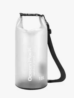 Sac étanche 10L semi-transparent en PVC à fermeture enroulable format océan