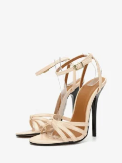 Sandales femme talon haut boucle réglable