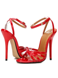 Sandales femme talon haut boucle réglable