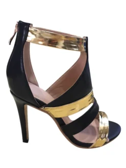 Sandales femme talon haut à zip