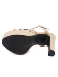 Sandales femme à talon noir plateforme talon épais