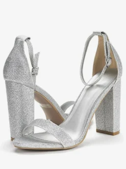 Sandales femme talon épais boucle rélale