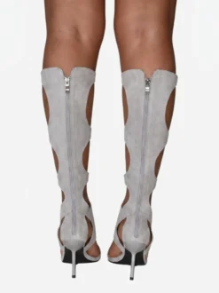 Sandales gladiateur pour femmes tongs bottines à talons hauts ajourées