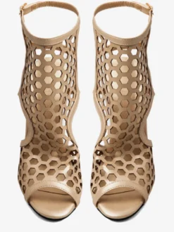 Sandales gladiateur pour femmes sandales à bout ouvert avec découpe et boucle.