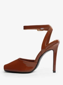 Sandales noires à talons hauts et bout ouvert pour femme modèle 2026
