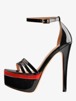 Sandales sexy à plateforme et talons hauts pour hommes
