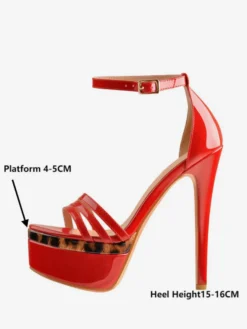 Sandales sexy à plateforme et talons hauts pour hommes